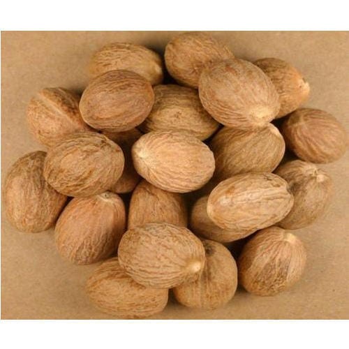 Whole nutmeg close-up