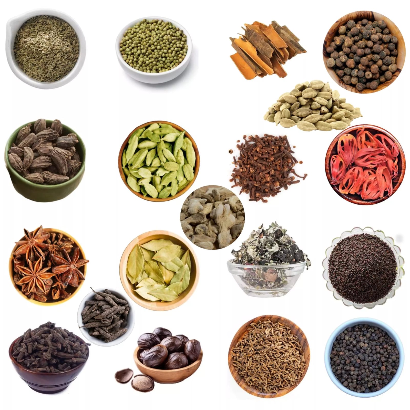 Natural whole spices for garam masala